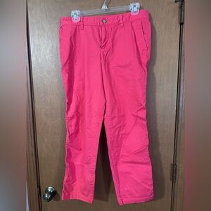 Gap size 4 Vibrant Coral Pants girlfriend cut